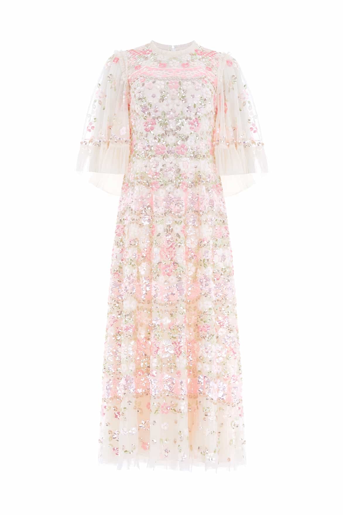 Garden Delight Gloss Ankle Gown