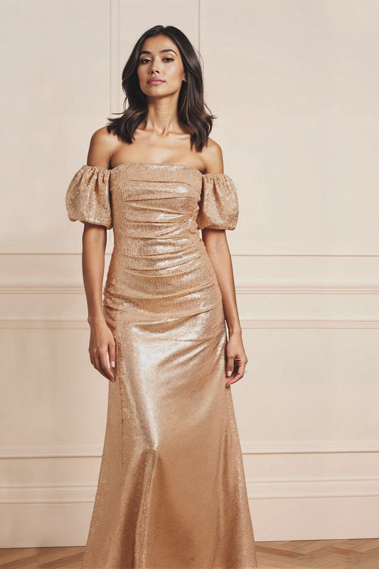 Sunbeam Valentina Off-Shoulder Gown